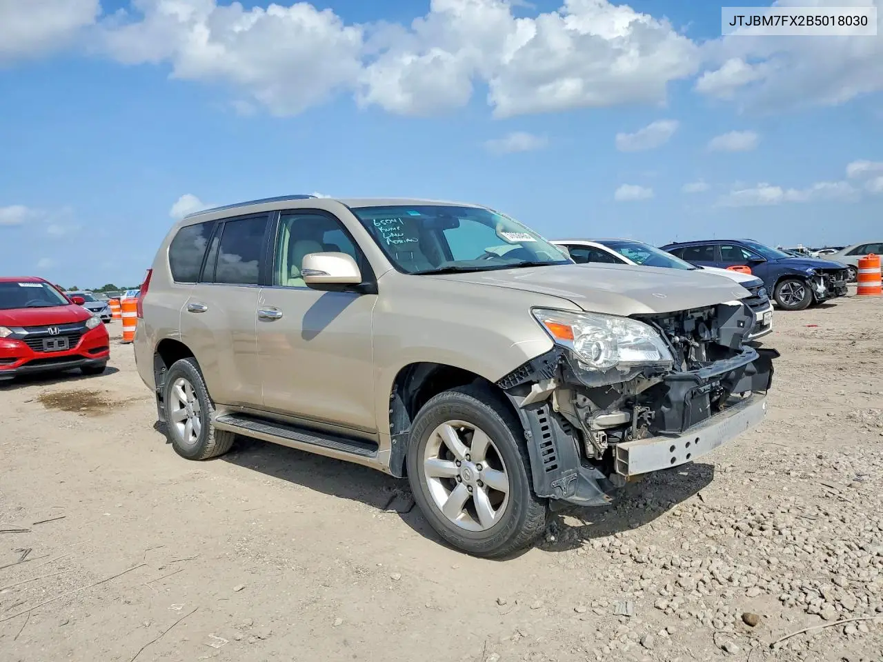 2011 Lexus Gx 460 VIN: JTJBM7FX2B5018030 Lot: 57638486