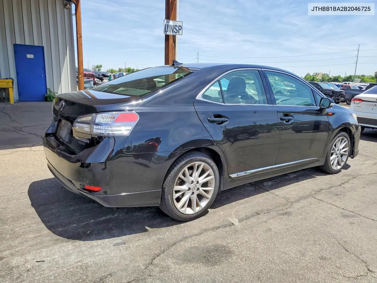 2011 Lexus Hs 250H VIN: JTHBB1BA2B2046725 Lot: 58120876