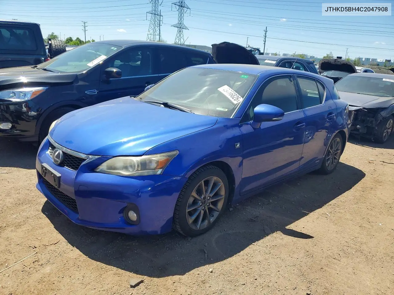 2012 Lexus Ct 200 VIN: JTHKD5BH4C2047908 Lot: 49666826