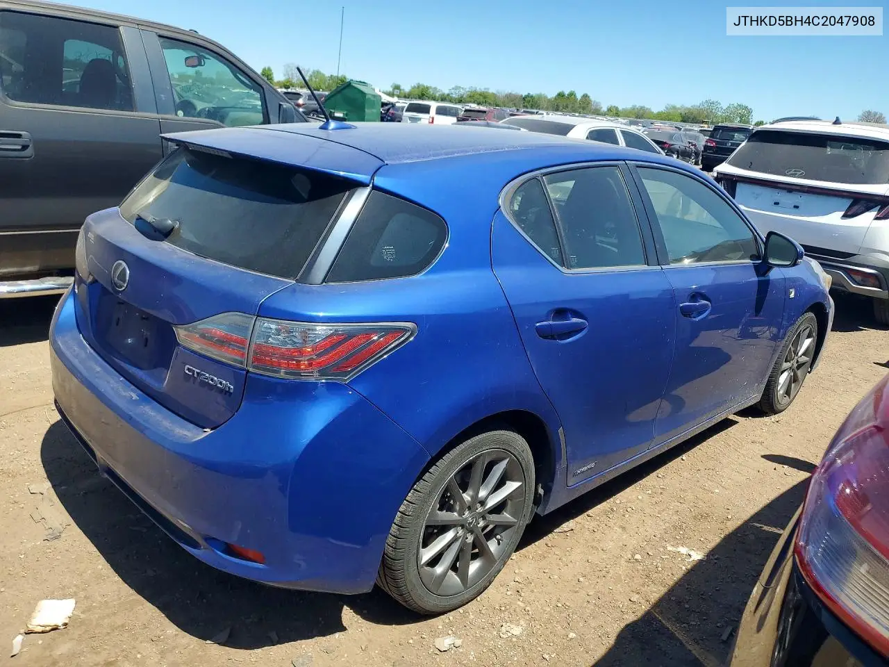 2012 Lexus Ct 200 VIN: JTHKD5BH4C2047908 Lot: 49666826