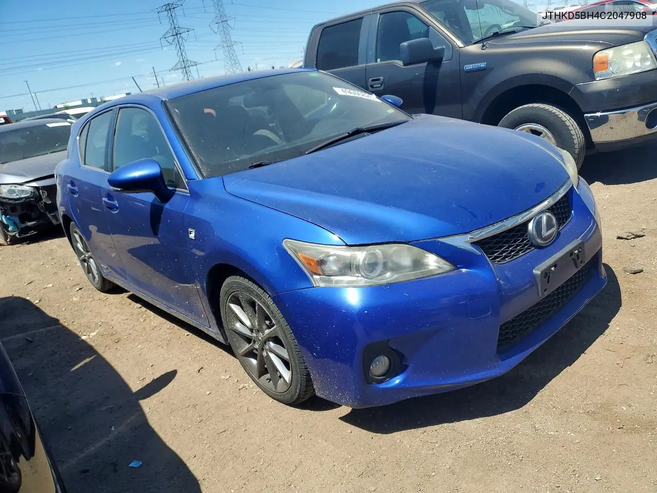 2012 Lexus Ct 200 VIN: JTHKD5BH4C2047908 Lot: 49666826