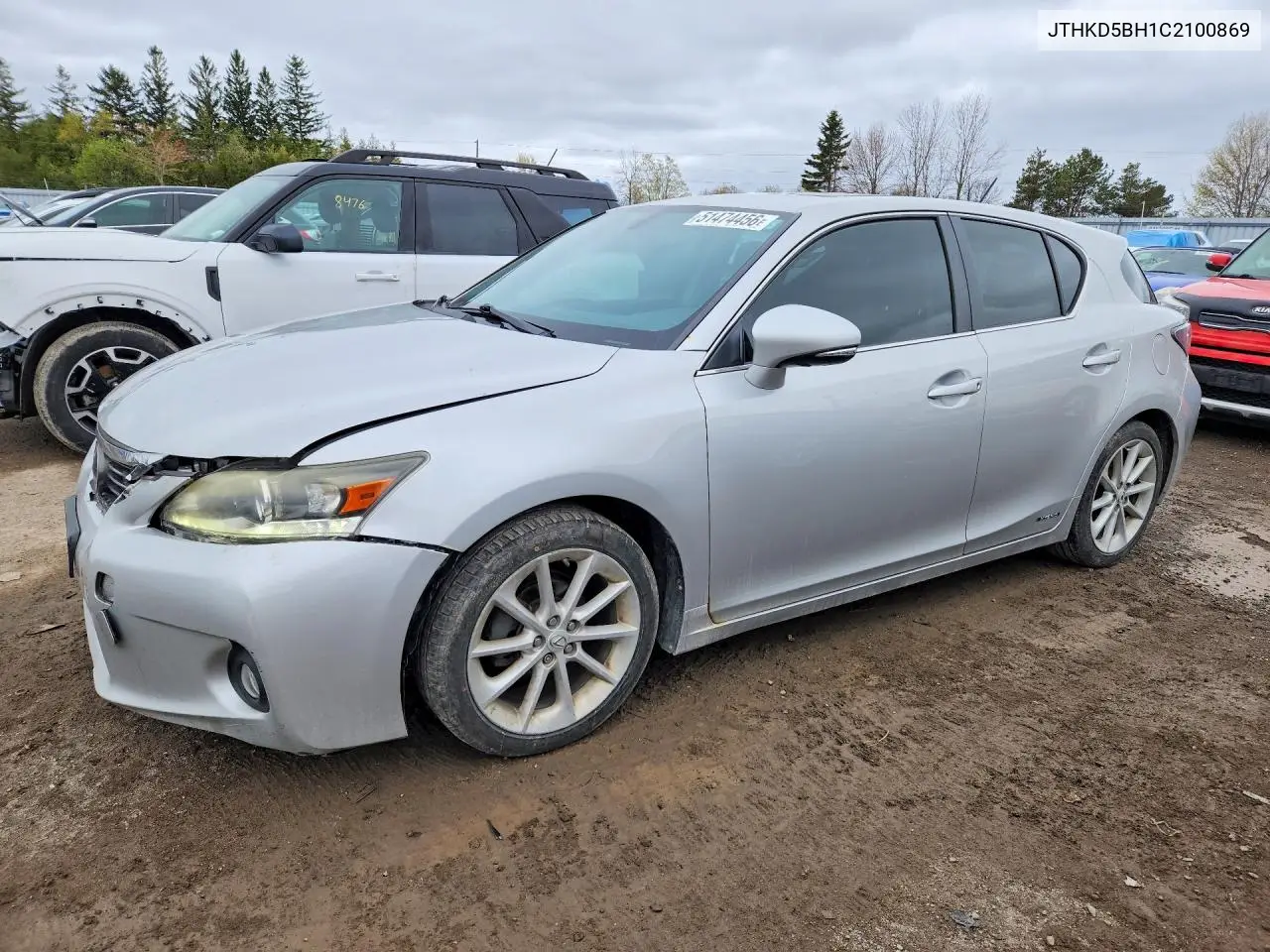 2012 Lexus Ct 200 VIN: JTHKD5BH1C2100869 Lot: 51474456