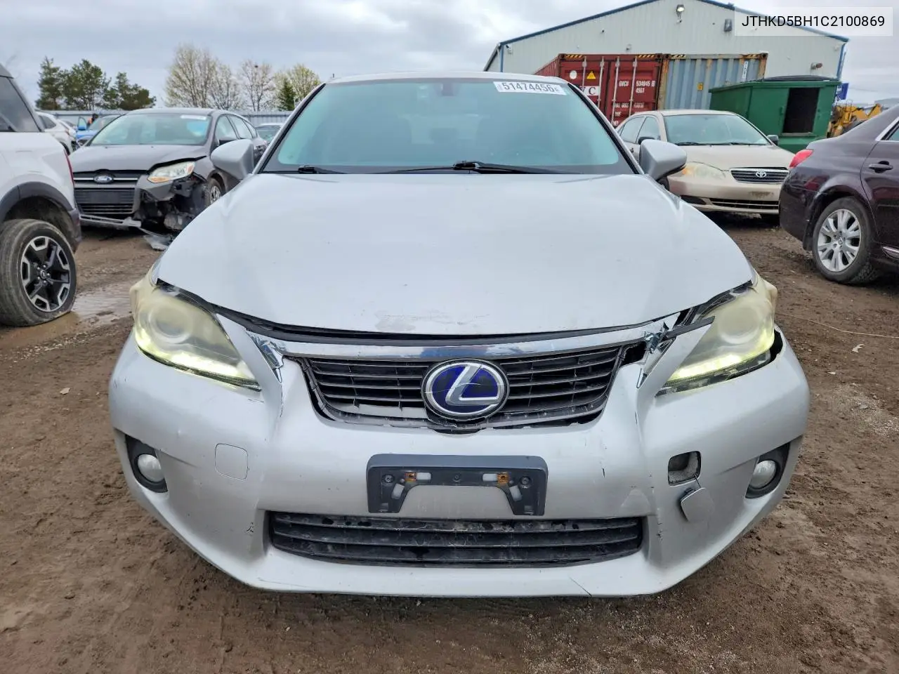 2012 Lexus Ct 200 VIN: JTHKD5BH1C2100869 Lot: 51474456