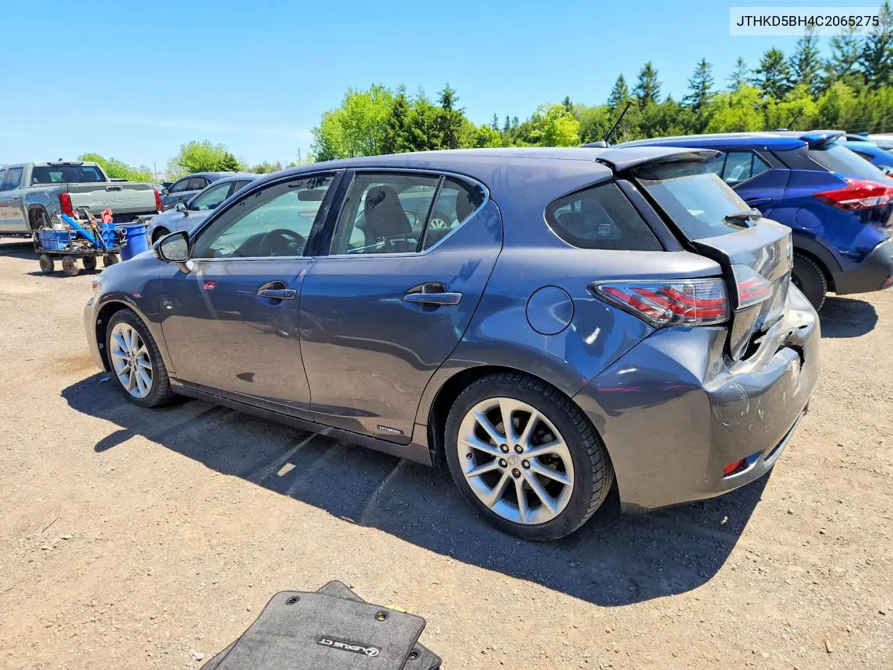 2012 Lexus Ct 200 VIN: JTHKD5BH4C2065275 Lot: 55758746