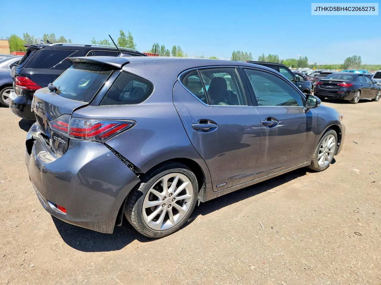 2012 Lexus Ct 200 VIN: JTHKD5BH4C2065275 Lot: 55758746