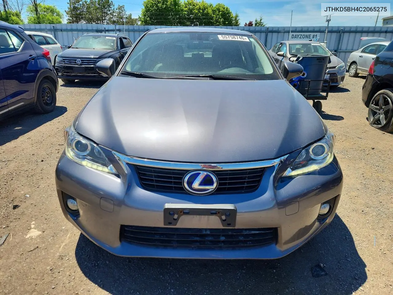 2012 Lexus Ct 200 VIN: JTHKD5BH4C2065275 Lot: 55758746