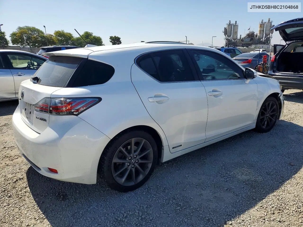 2012 Lexus Ct 200H VIN: JTHKD5BH8C2104868 Lot: 56891586