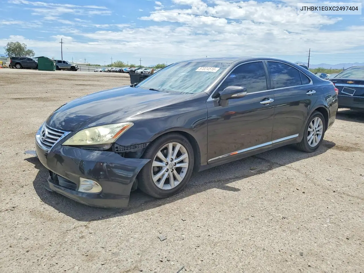 2012 Lexus Es 350 VIN: JTHBK1EGXC2497404 Lot: 57024516