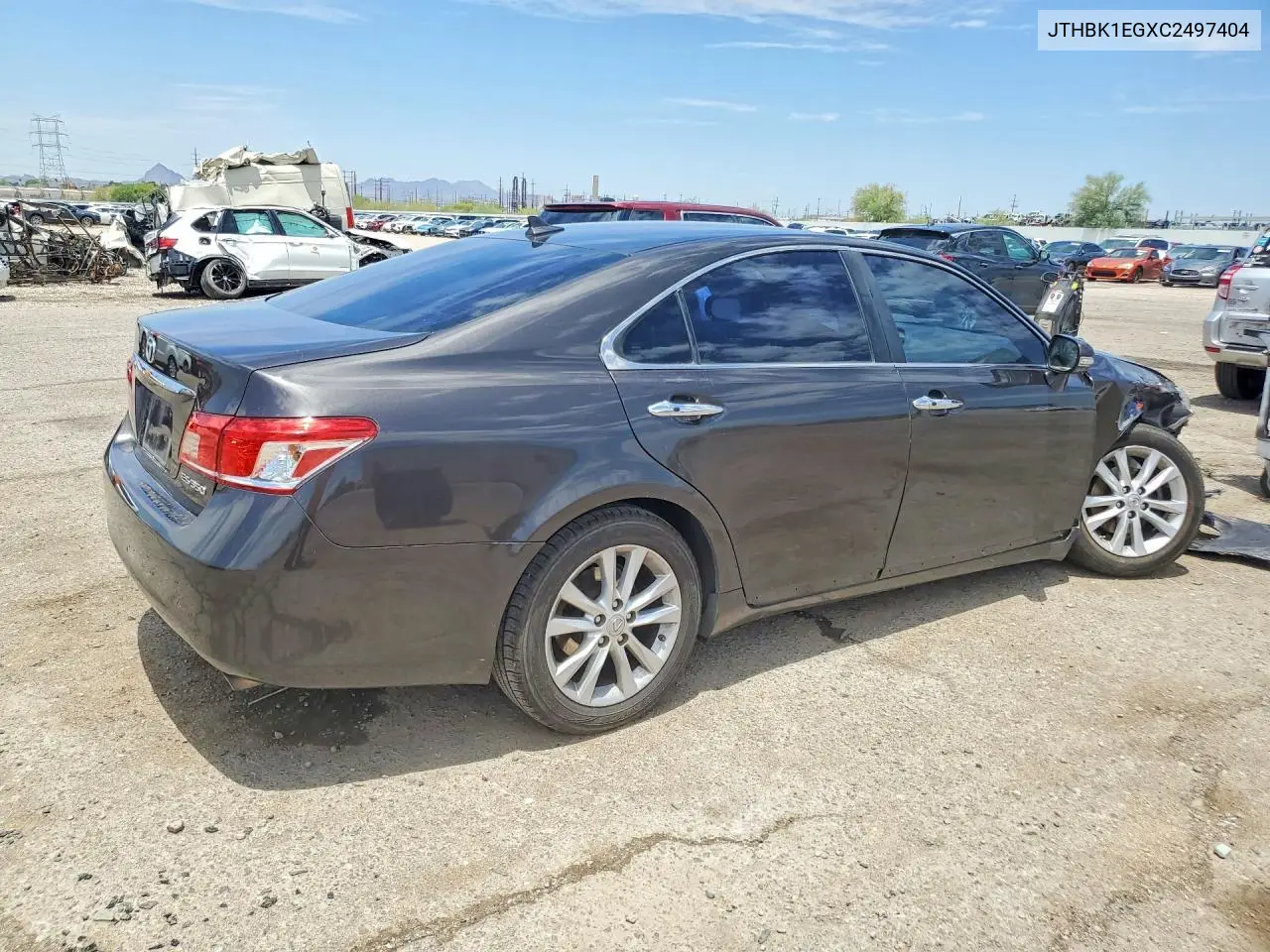 2012 Lexus Es 350 VIN: JTHBK1EGXC2497404 Lot: 57024516
