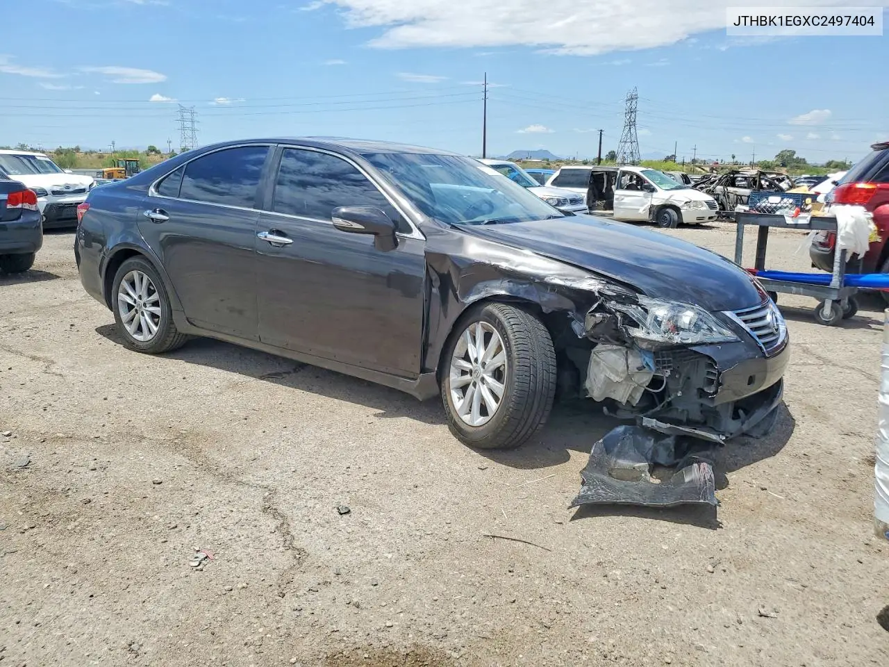 2012 Lexus Es 350 VIN: JTHBK1EGXC2497404 Lot: 57024516