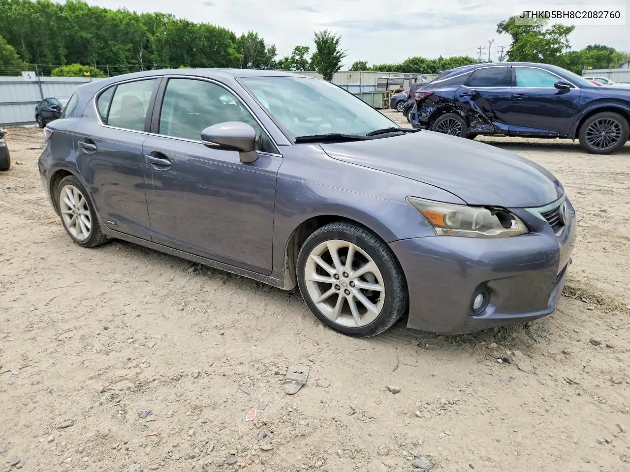 2012 Lexus Ct 200 VIN: JTHKD5BH8C2082760 Lot: 57061716