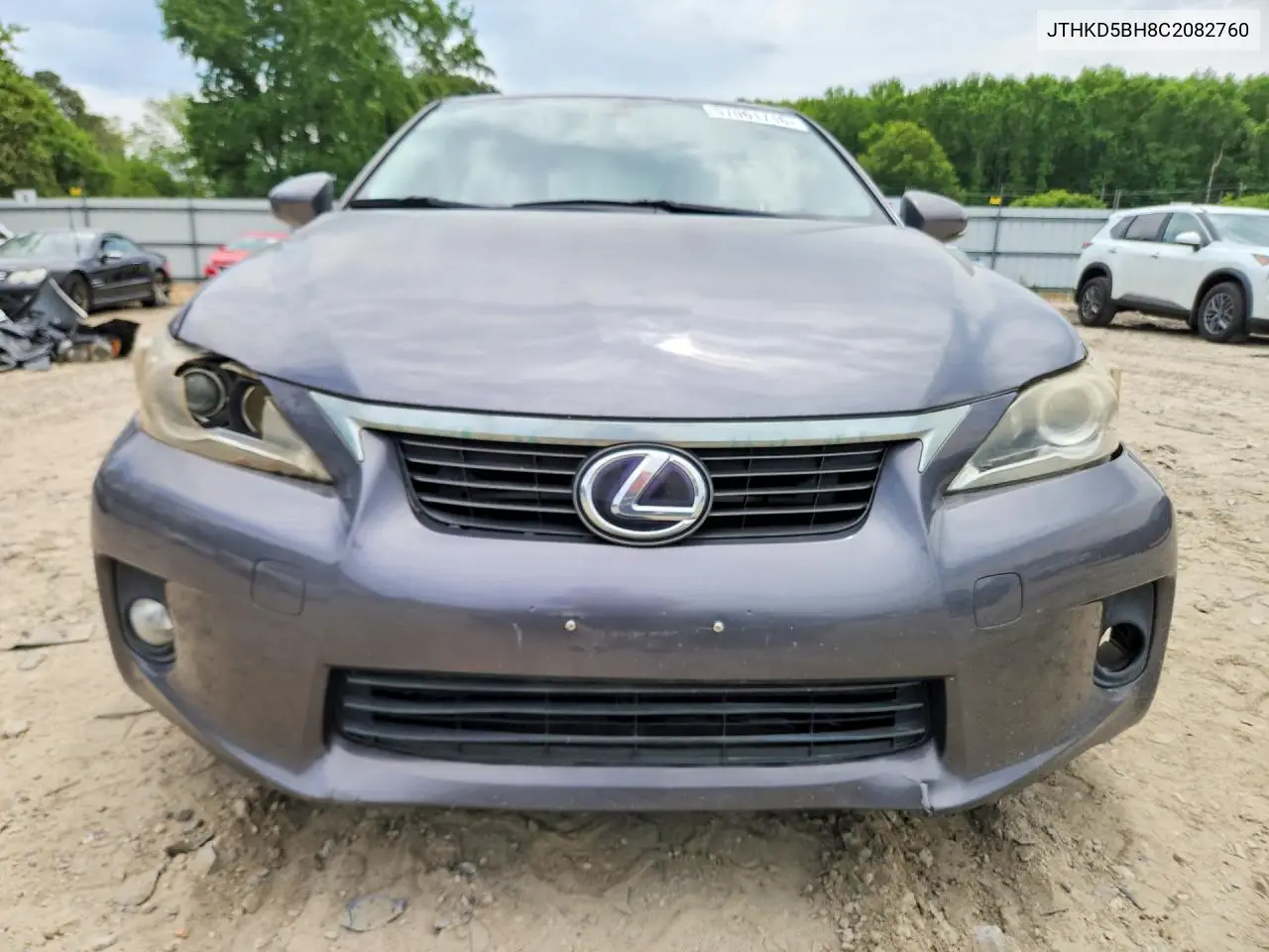 2012 Lexus Ct 200 VIN: JTHKD5BH8C2082760 Lot: 57061716