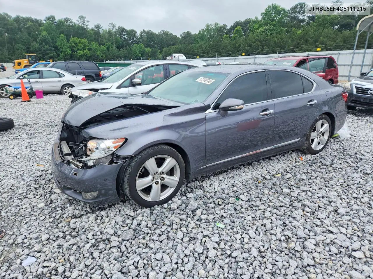 2012 Lexus Ls 460 VIN: JTHBL5EF4C5111215 Lot: 57209736