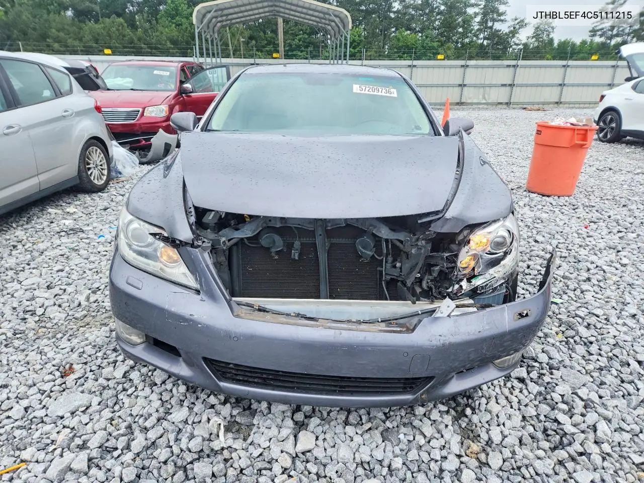 2012 Lexus Ls 460 VIN: JTHBL5EF4C5111215 Lot: 57209736