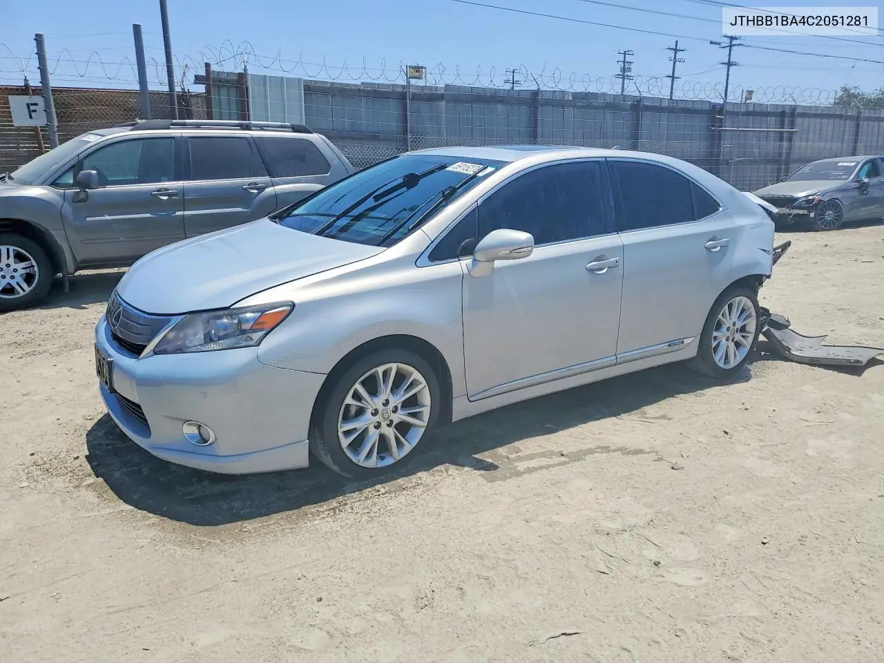 2012 Lexus Hs 250H VIN: JTHBB1BA4C2051281 Lot: 59152766