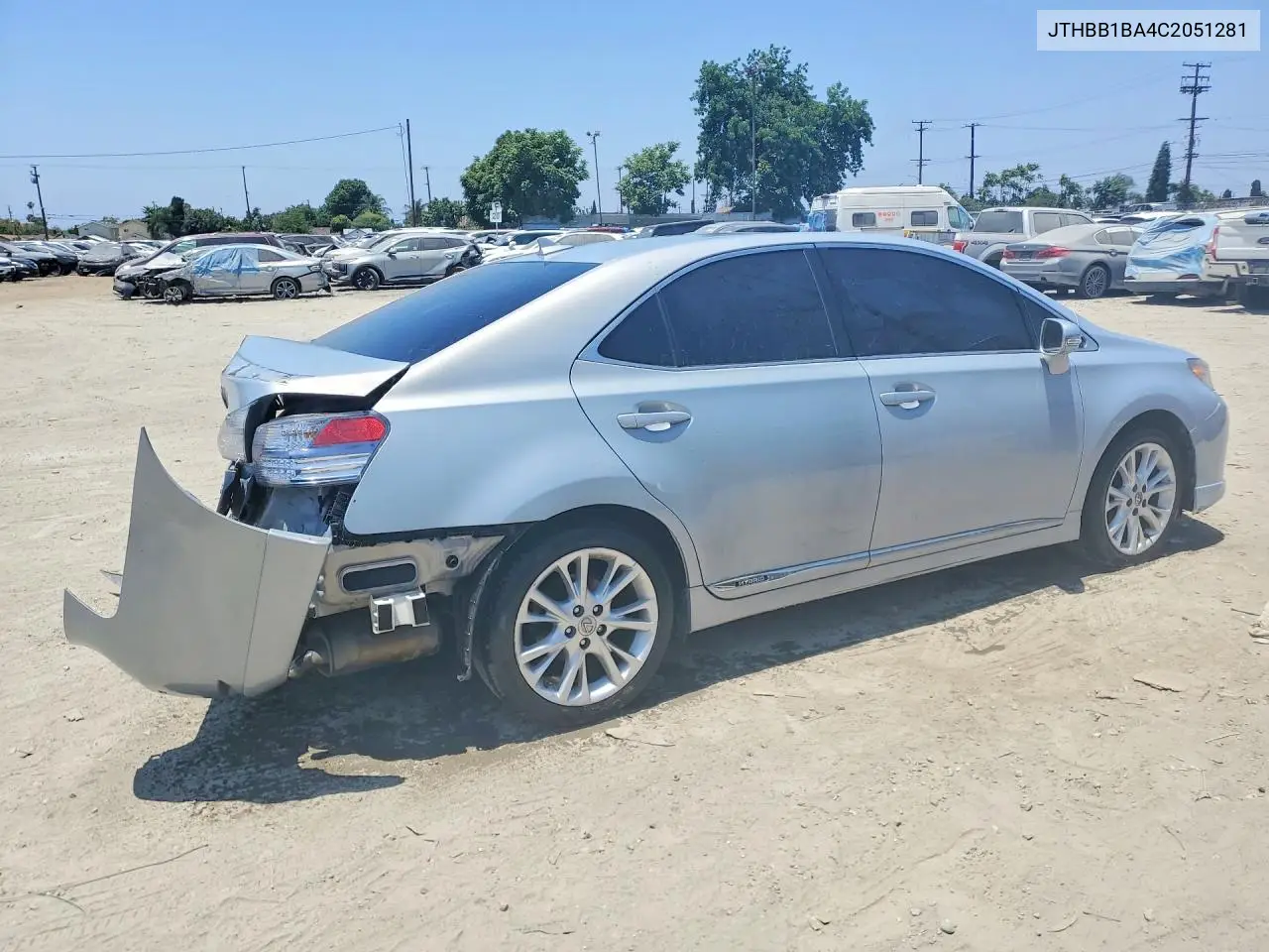 2012 Lexus Hs 250H VIN: JTHBB1BA4C2051281 Lot: 59152766