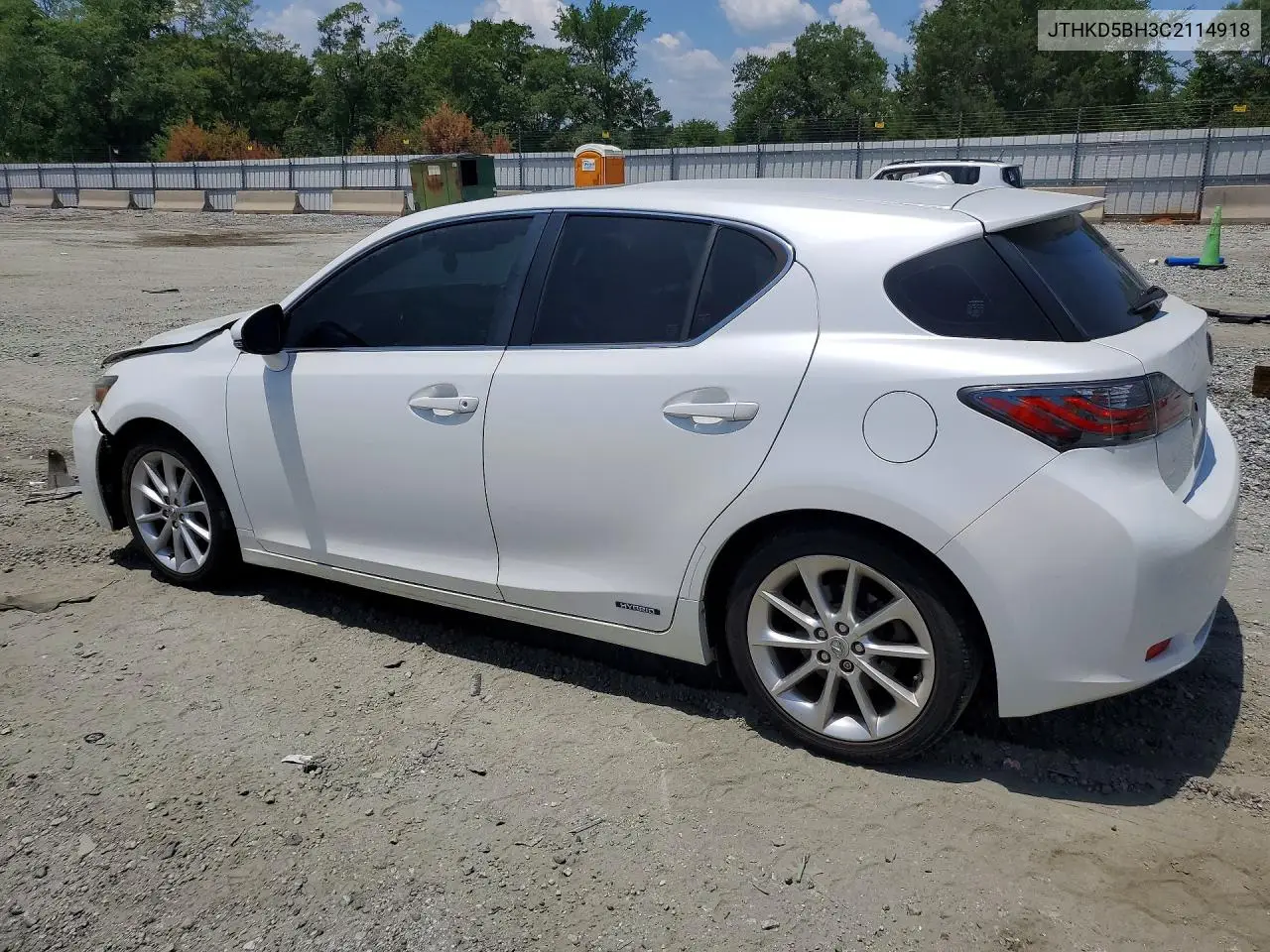 2012 Lexus Ct 200 VIN: JTHKD5BH3C2114918 Lot: 59829846