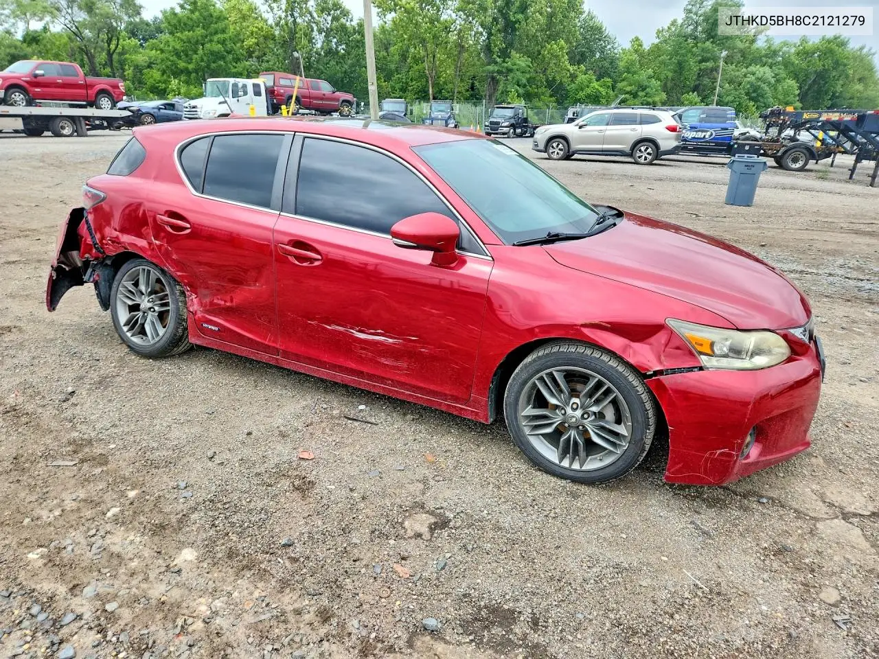 2012 Lexus Ct 200 VIN: JTHKD5BH8C2121279 Lot: 59869556