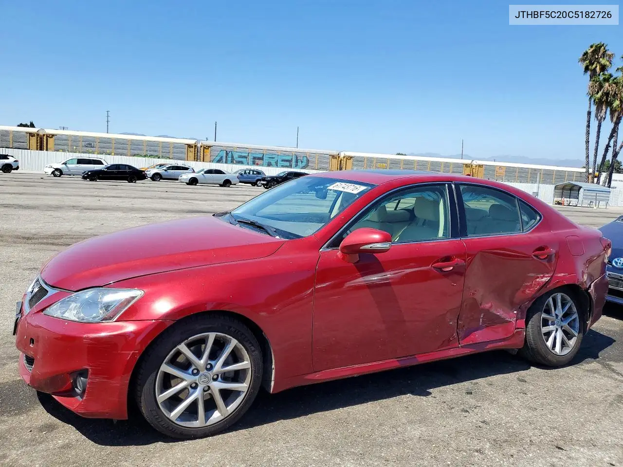 2012 Lexus Is 250 Base VIN: JTHBF5C20C5182726 Lot: 61743716