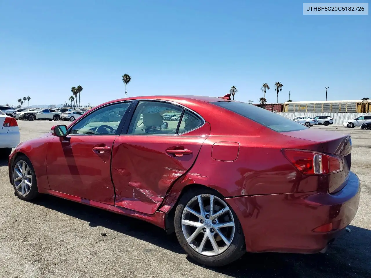 2012 Lexus Is 250 Base VIN: JTHBF5C20C5182726 Lot: 61743716