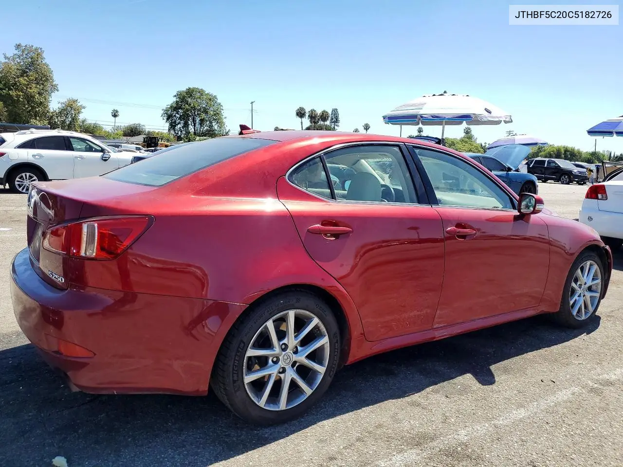 2012 Lexus Is 250 Base VIN: JTHBF5C20C5182726 Lot: 61743716