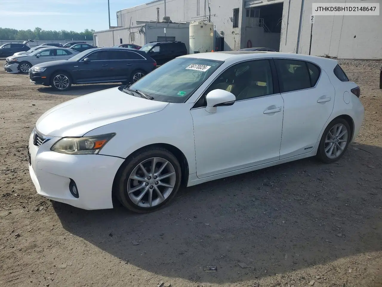 2013 Lexus Ct 200 VIN: JTHKD5BH1D2148647 Lot: 56170826