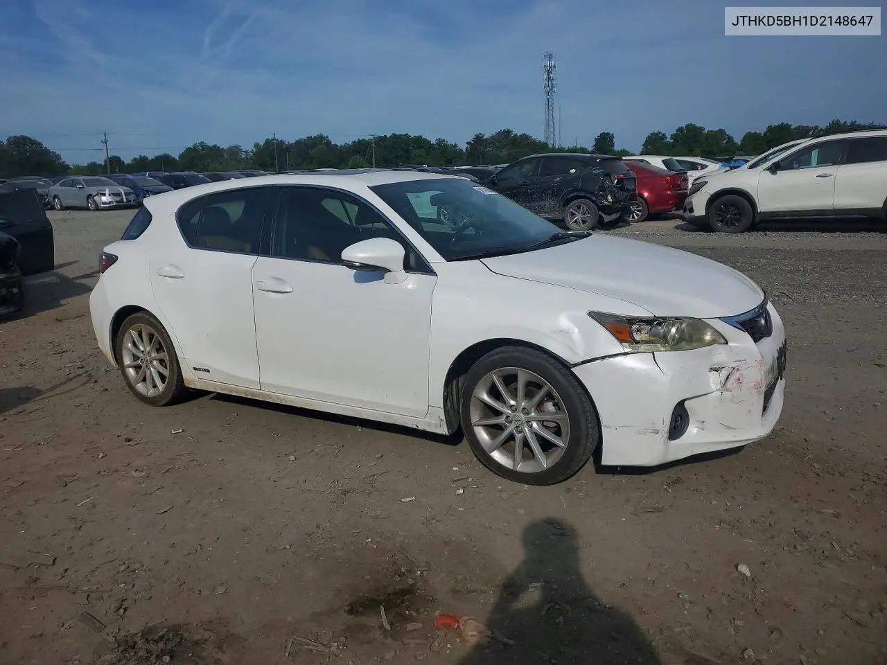 2013 Lexus Ct 200 VIN: JTHKD5BH1D2148647 Lot: 56170826