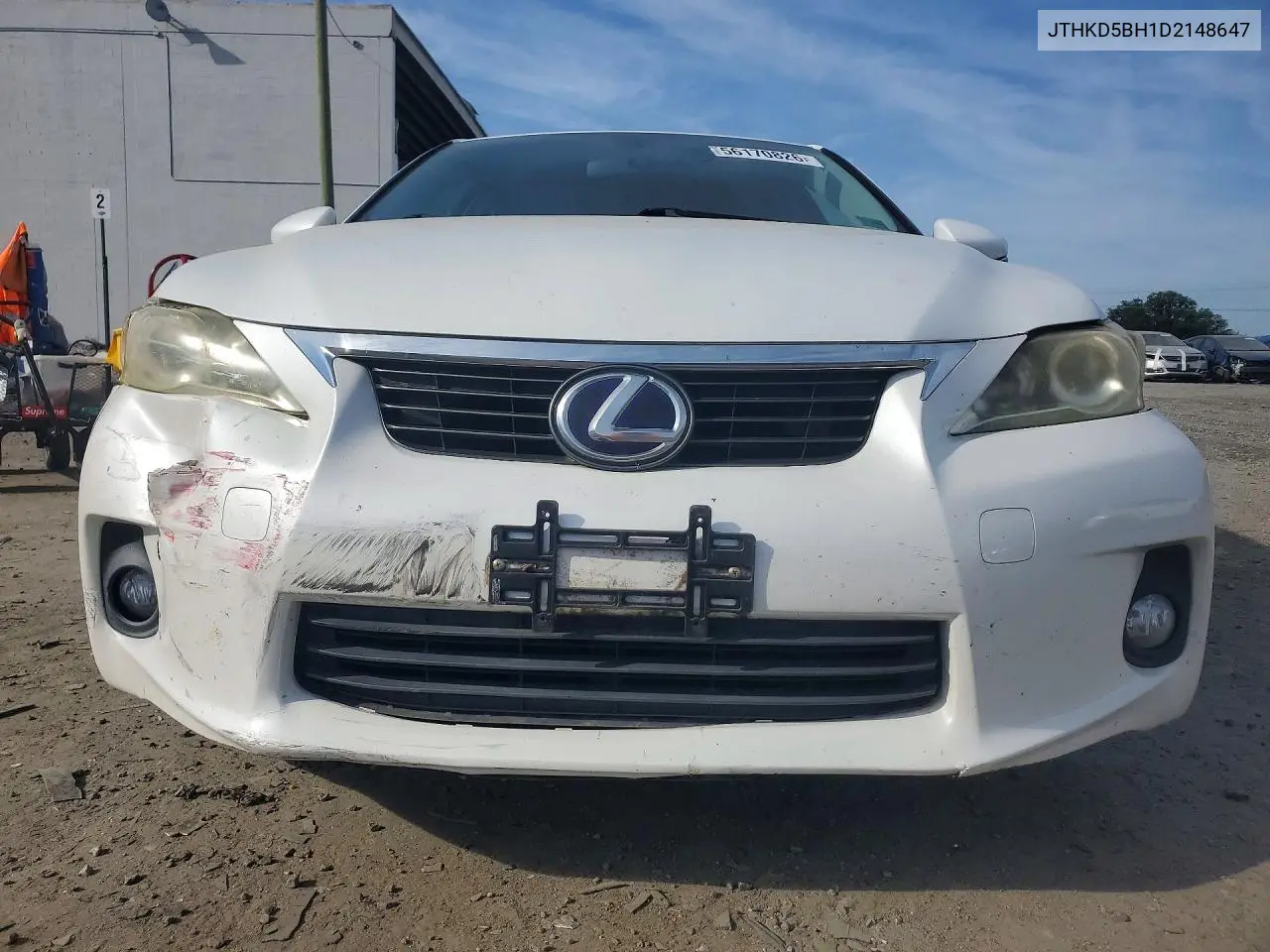 2013 Lexus Ct 200 VIN: JTHKD5BH1D2148647 Lot: 56170826