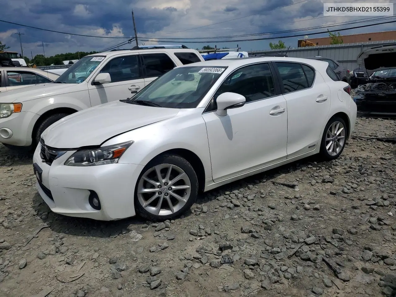 2013 Lexus Ct 200 VIN: JTHKD5BHXD2155399 Lot: 56592066