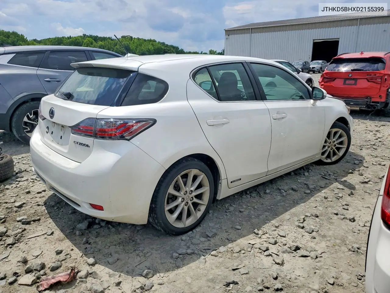 2013 Lexus Ct 200 VIN: JTHKD5BHXD2155399 Lot: 56592066