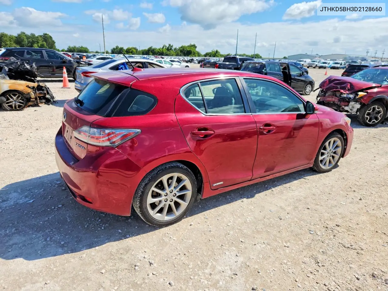 2013 Lexus Ct 200 VIN: JTHKD5BH3D2128660 Lot: 57191686