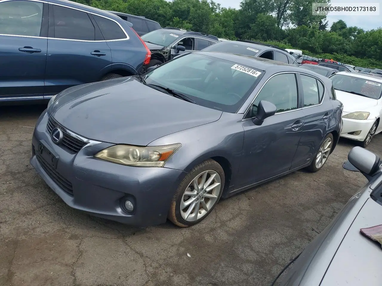 2013 Lexus Ct 200 VIN: JTHKD5BH0D2173183 Lot: 57252816