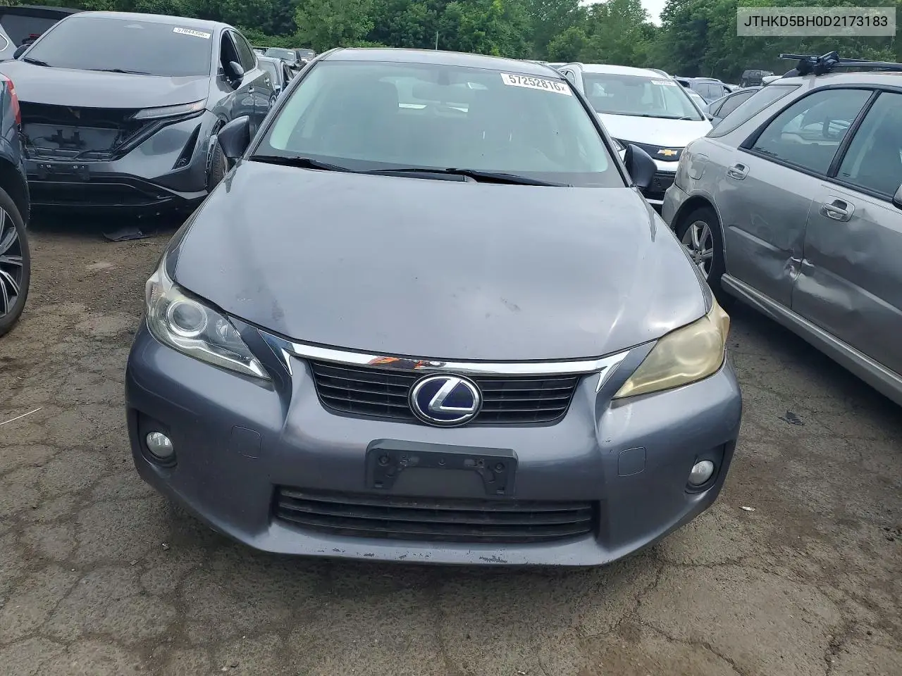 2013 Lexus Ct 200 VIN: JTHKD5BH0D2173183 Lot: 57252816
