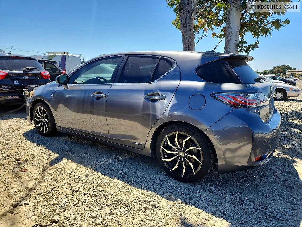 2013 Lexus Ct 200 VIN: JTHKD5BH1D2162614 Lot: 58264236