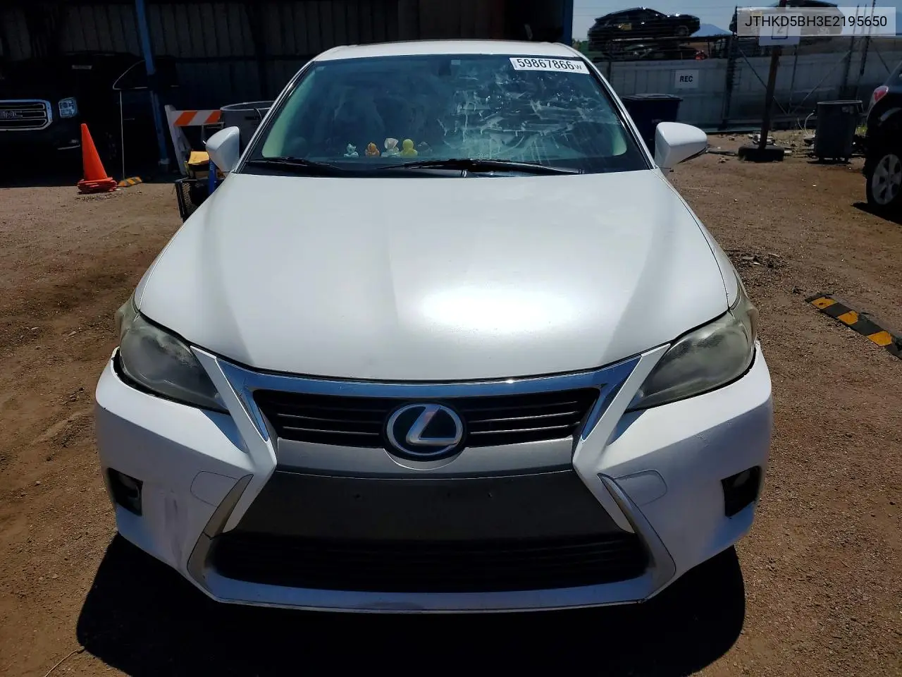 2014 Lexus Ct 200 VIN: JTHKD5BH3E2195650 Lot: 59867866