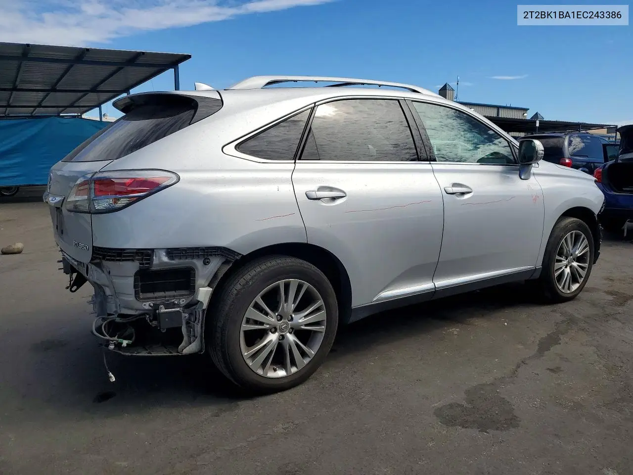 2014 Lexus Rx 350 Base VIN: 2T2BK1BA1EC243386 Lot: 60530096