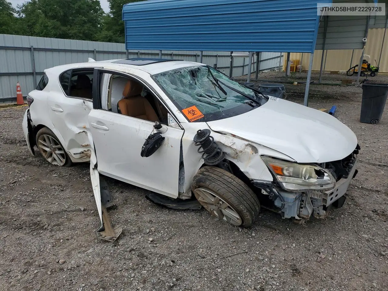 2015 Lexus Ct 200 VIN: JTHKD5BH8F2229728 Lot: 54878896