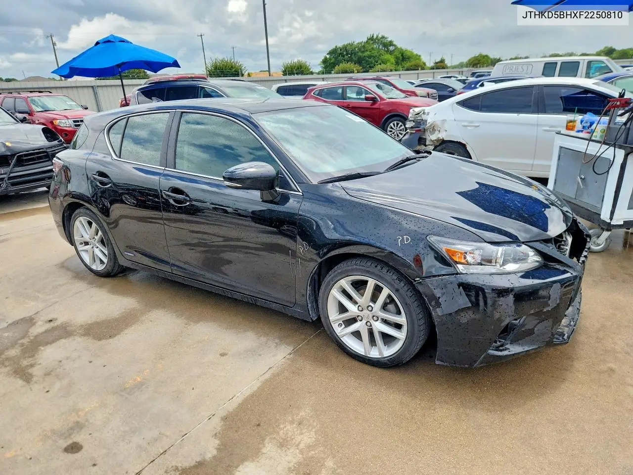 2015 Lexus Ct 200 VIN: JTHKD5BHXF2250810 Lot: 55328316