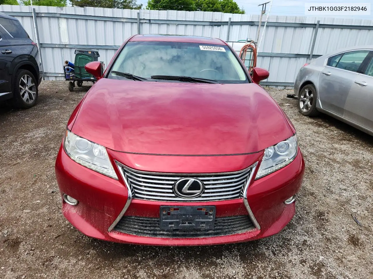 2015 Lexus Es 350 VIN: JTHBK1GG3F2182946 Lot: 55925936