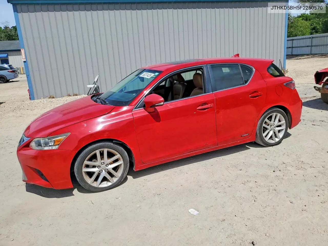 2015 Lexus Ct 200 VIN: JTHKD5BH5F2250570 Lot: 56231426