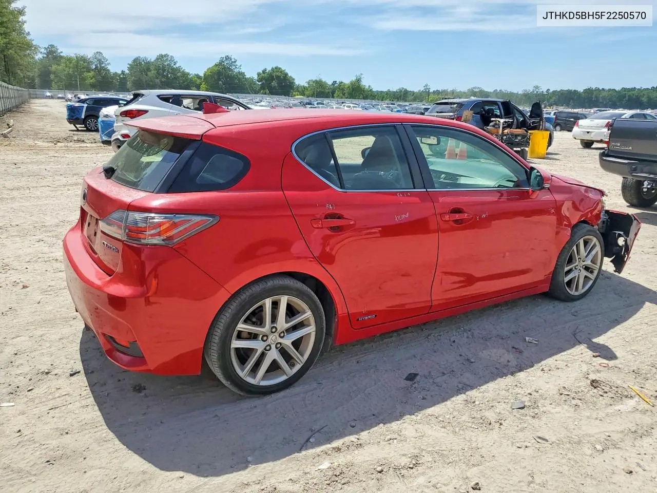 2015 Lexus Ct 200 VIN: JTHKD5BH5F2250570 Lot: 56231426