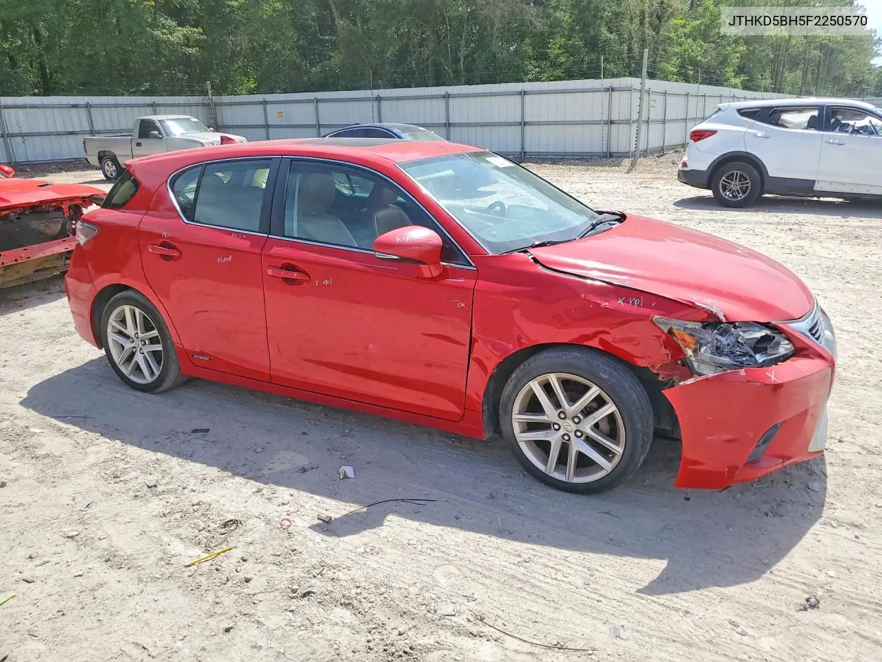 2015 Lexus Ct 200 VIN: JTHKD5BH5F2250570 Lot: 56231426