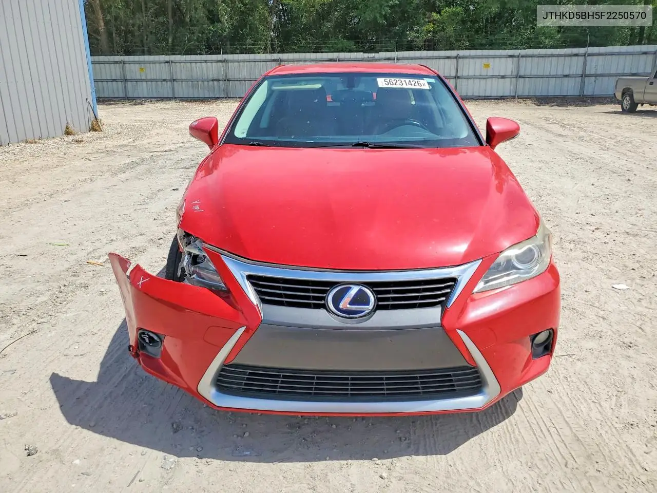 2015 Lexus Ct 200 VIN: JTHKD5BH5F2250570 Lot: 56231426