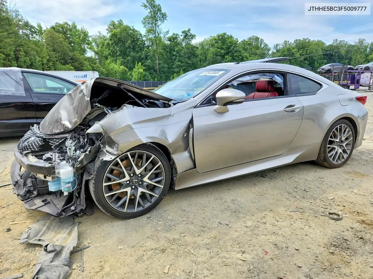 2015 Lexus Rc 350 VIN: JTHHE5BC3F5009777 Lot: 57547066