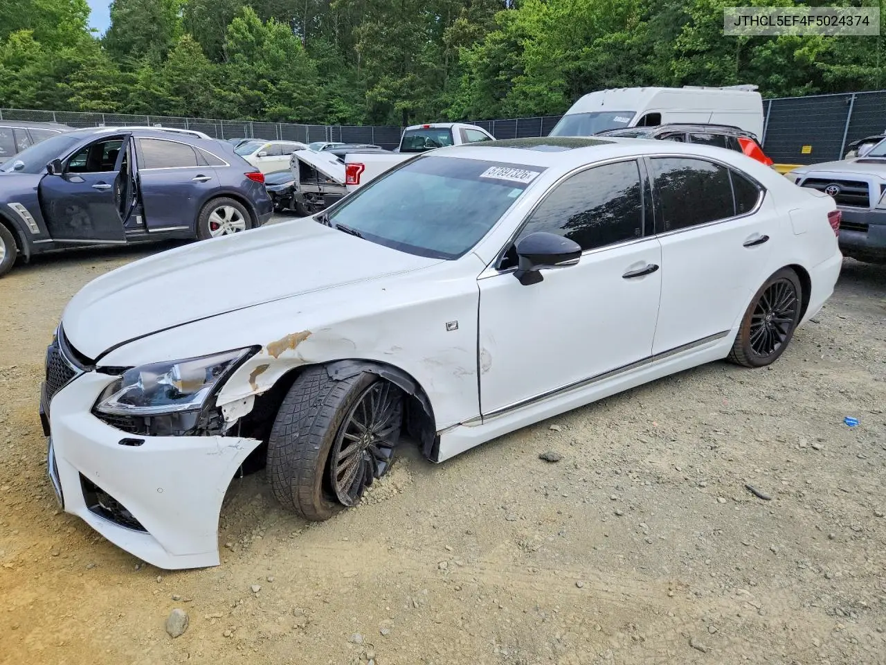 2015 Lexus Ls 460 VIN: JTHCL5EF4F5024374 Lot: 57897326