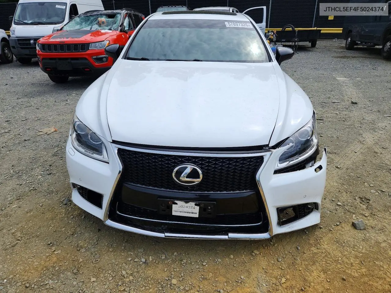 2015 Lexus Ls 460 VIN: JTHCL5EF4F5024374 Lot: 57897326