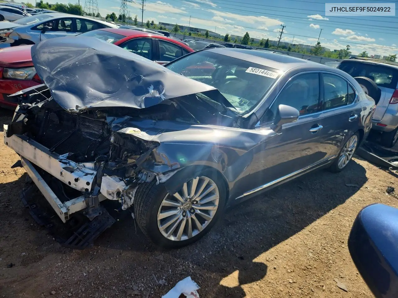 2015 Lexus Ls 460 VIN: JTHCL5EF9F5024922 Lot: 58014406