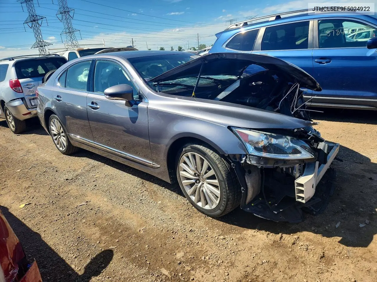 2015 Lexus Ls 460 VIN: JTHCL5EF9F5024922 Lot: 58014406