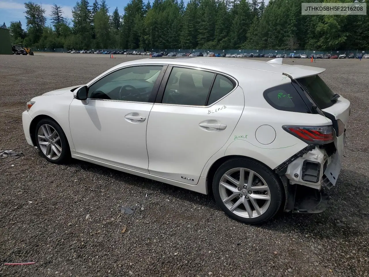 2015 Lexus Ct 200 VIN: JTHKD5BH5F2216208 Lot: 58152456