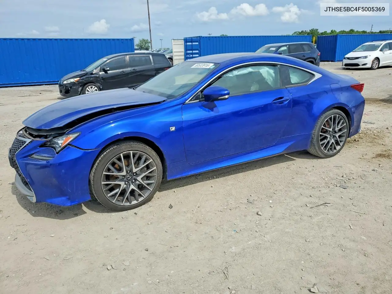 2015 Lexus Rc 350 VIN: JTHSE5BC4F5005369 Lot: 58533916